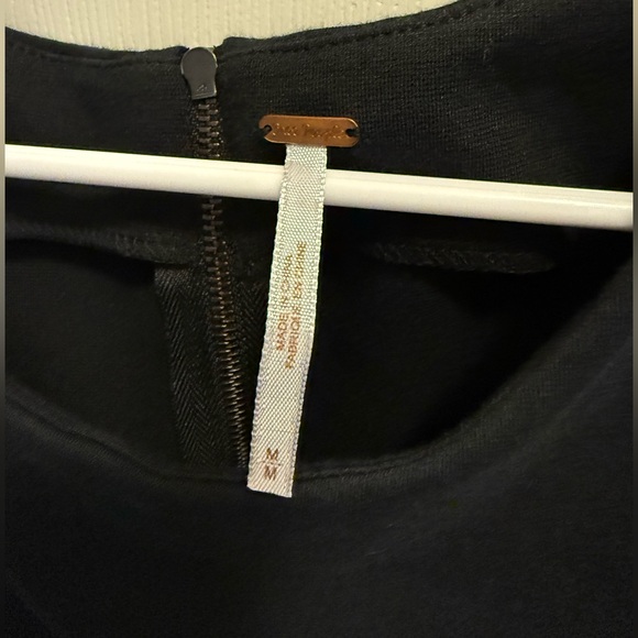 Free People Cha Cha Mini Black Fit & Flare Dress, Medium - Picture 5 of 8